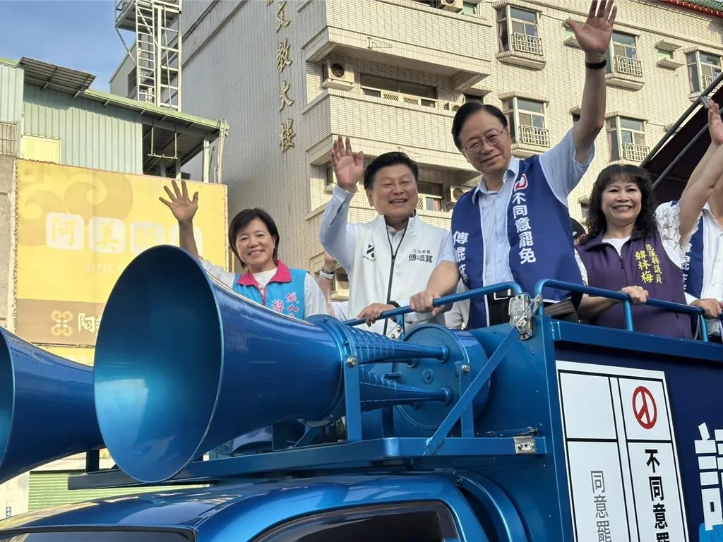 張善政今天特別從桃園到花蓮力挺反罷免行動。（報系資料照）