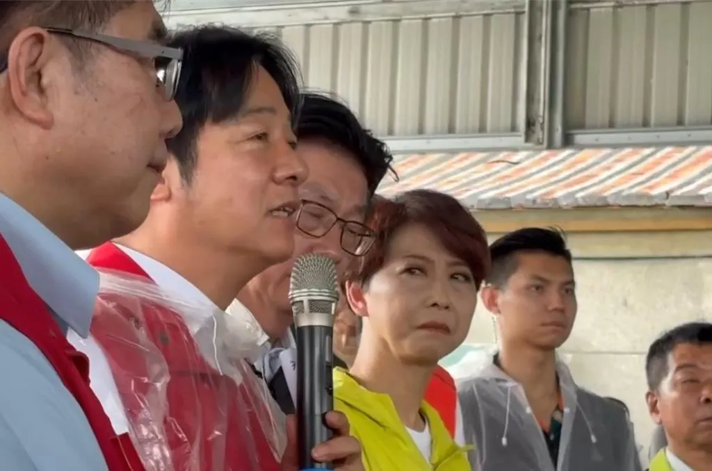 賴清德總統台南勘災，陳亭妃陪同（報系資料照）