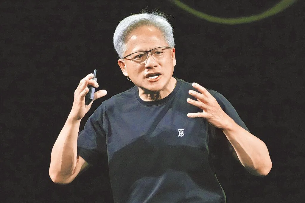 美國人工智慧晶片大廠輝達執行長黃仁勳。（圖/美聯社）