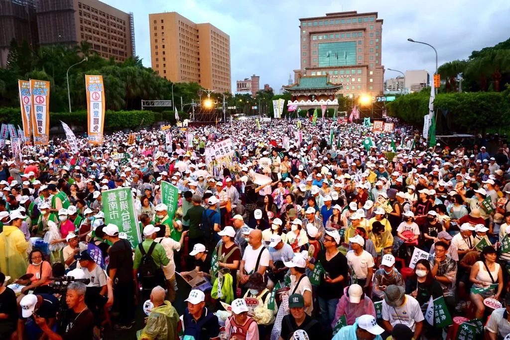 726大罷免投票前夕，公民團體24日晚上在凱道舉行「迎向成功 凱道晚會」造勢。（圖/資料照）