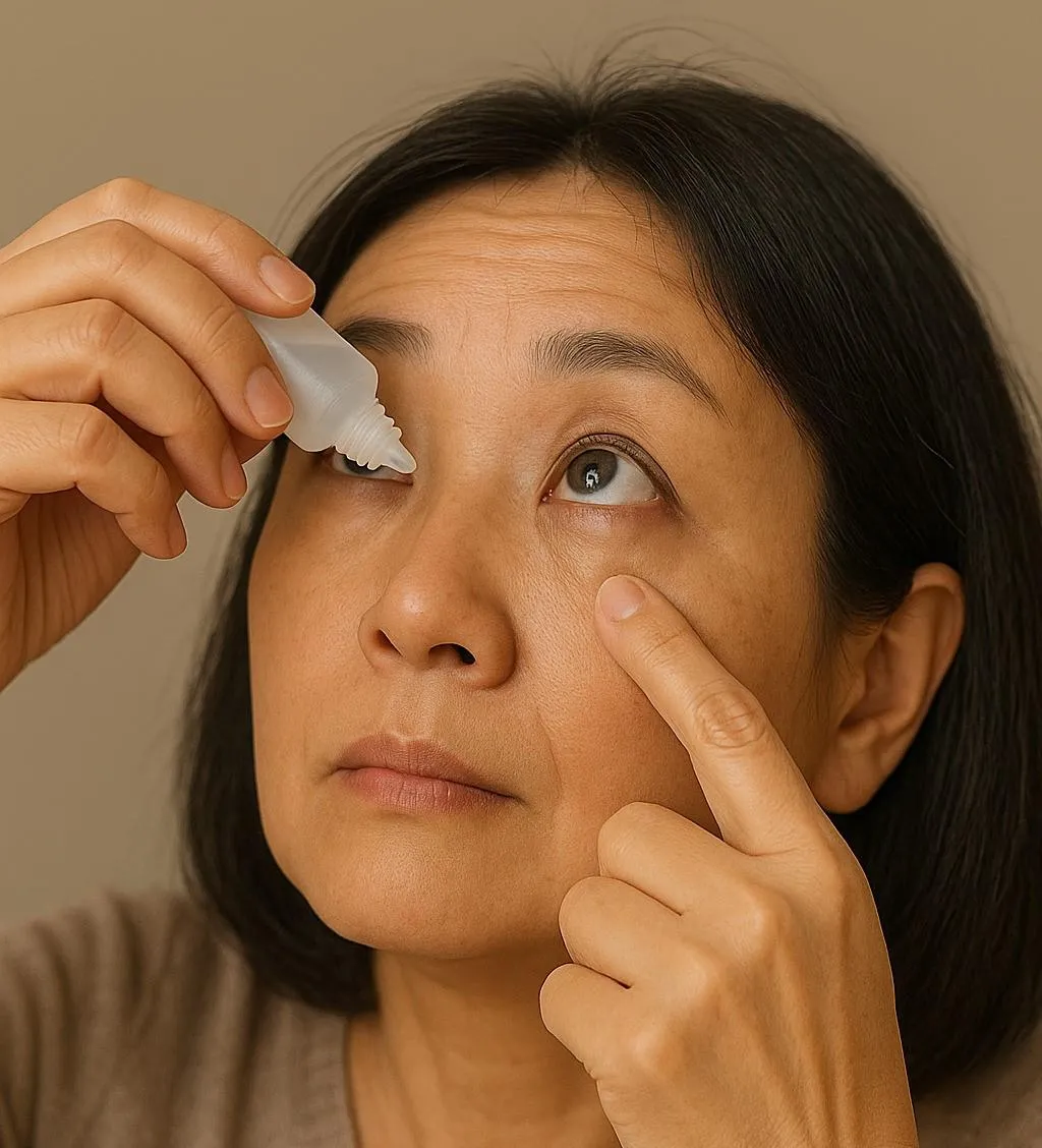 透過中醫調理，乾眼症患者可以擺脫人工淚液，改善眼部不適。（圖／台南市立醫院）