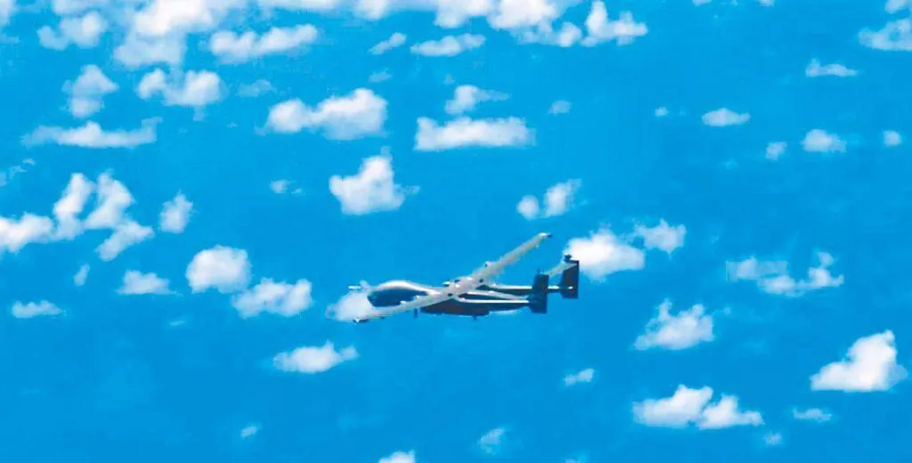 解放軍TB-001無人機。（示意圖／日本防衛省統合幕僚監部官網）