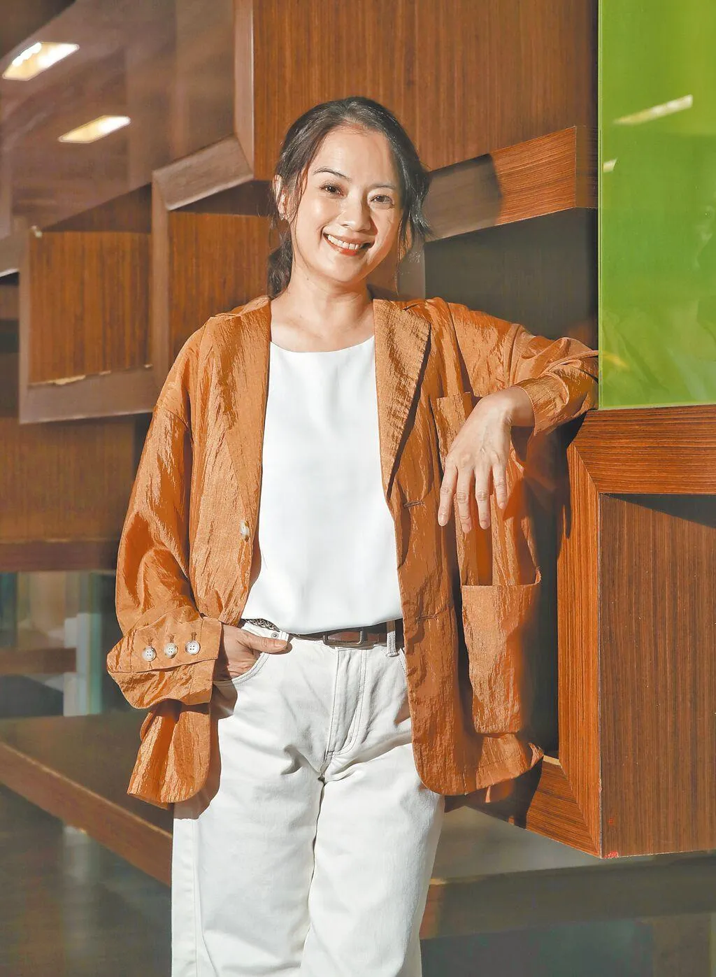 高伊玲接受專訪，分享自己跟媽媽在世時相處的溫暖故事。（圖／中時 王英豪 攝）