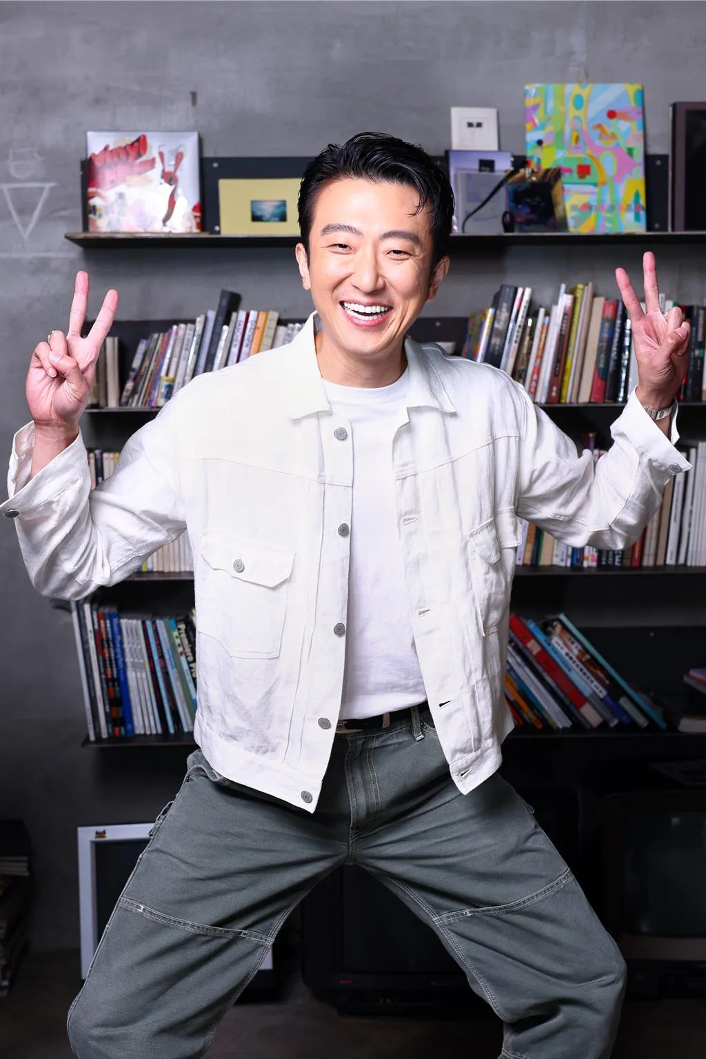 張懷秋希望傳承父親的樂觀，帶給人身邊歡笑。（圖／中時 鄧博仁 攝）
