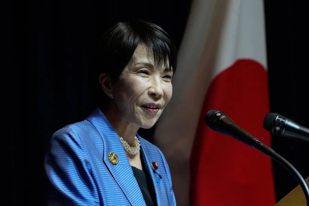 日相高市早苗「台灣有事」說引發對中關係緊張。(圖/美聯社)