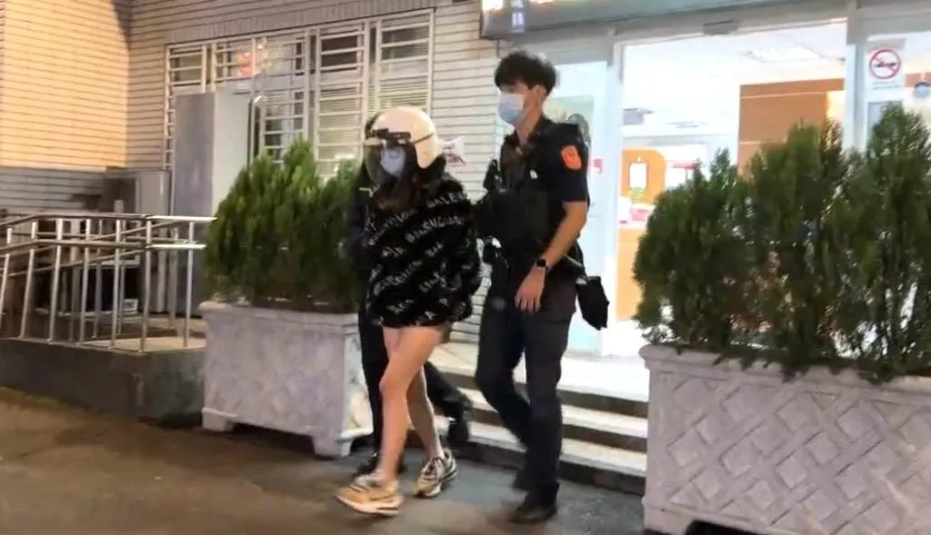 蔣女在新北地院縱火遭送辦。（圖／翻攝畫面）