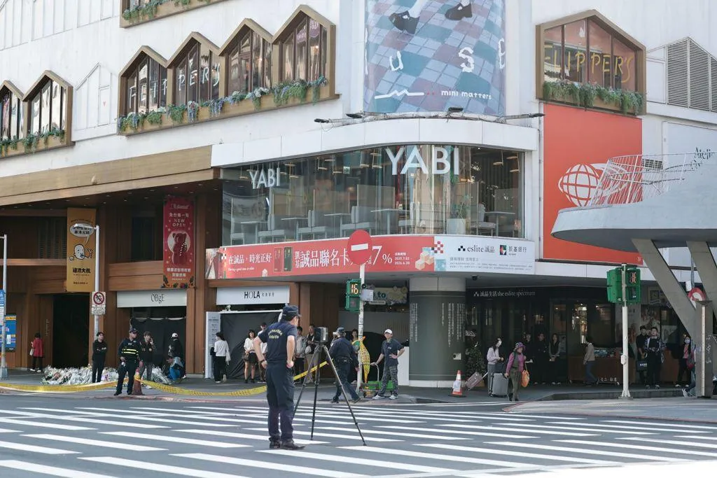 圖為北捷隨機殺人事件,專案小組進行3D技術重建現場。(圖/中時)