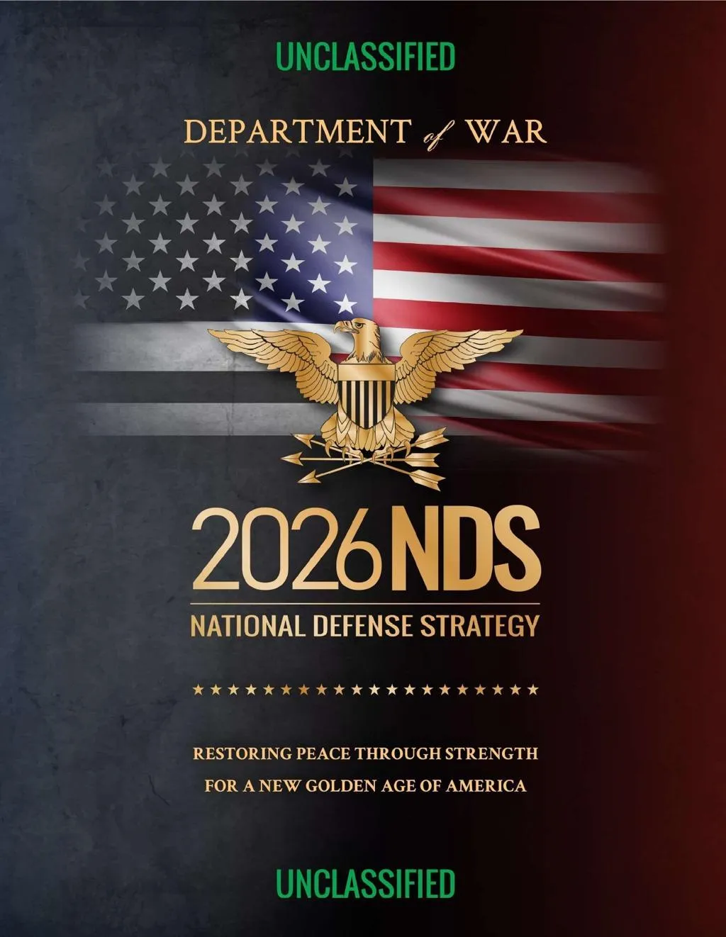 美國國防部（戰爭部）23日公布《2026國防戰略》（NDS）報告。（圖取自美國戰爭部官網）