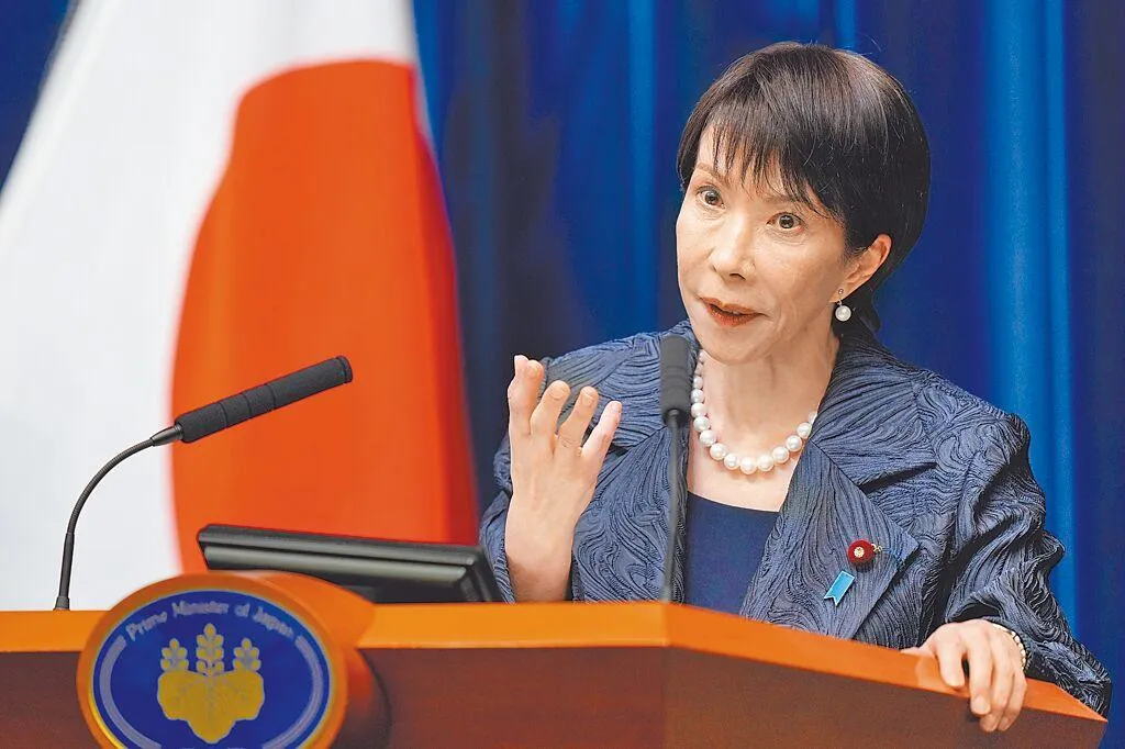 日本眾議院8日舉行改選,日本首相高市早苗率領執政聯盟贏得壓倒性勝利。(圖/美聯社)