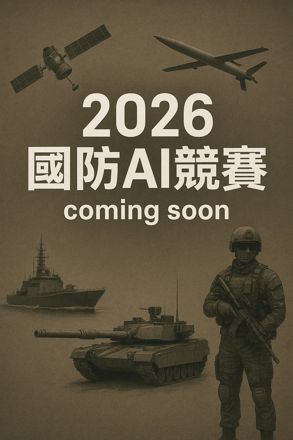 今年國防AI競賽將結合科研任務與國軍需求，歡迎國人組隊報名參賽；圖為形象示意圖。(圖/中科院)