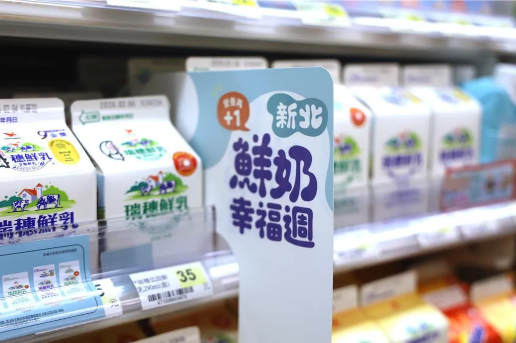 新北市政府宣布,針對2至12歲的學童,提供每周免費兌換一瓶鮮奶、豆漿或優酪乳的福利。(圖/新北市教育局提供)