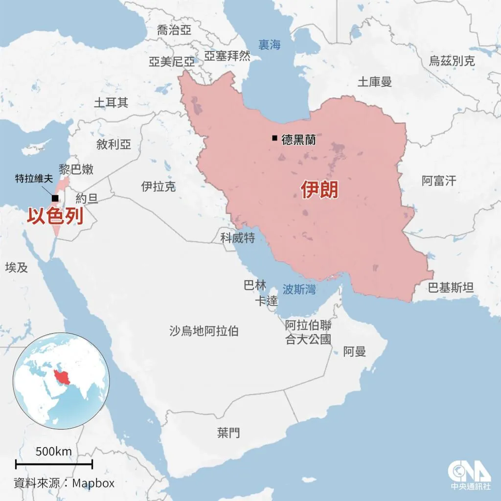 一艘油輪1日在阿曼穆桑達姆半島外海遭受攻擊。（中央社製圖）