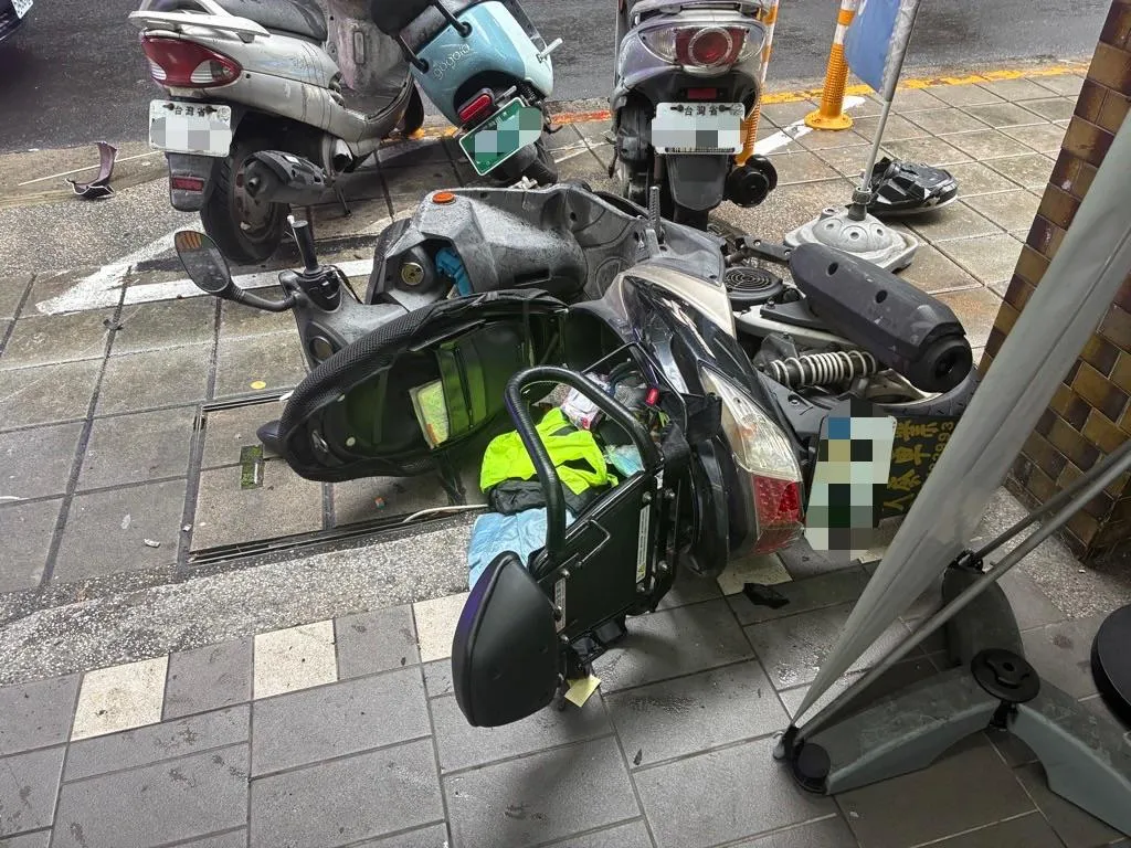 車禍現場。（圖／警方提供）