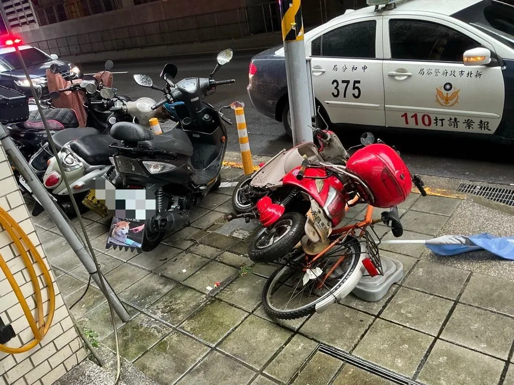 車禍現場。（圖／警方提供）