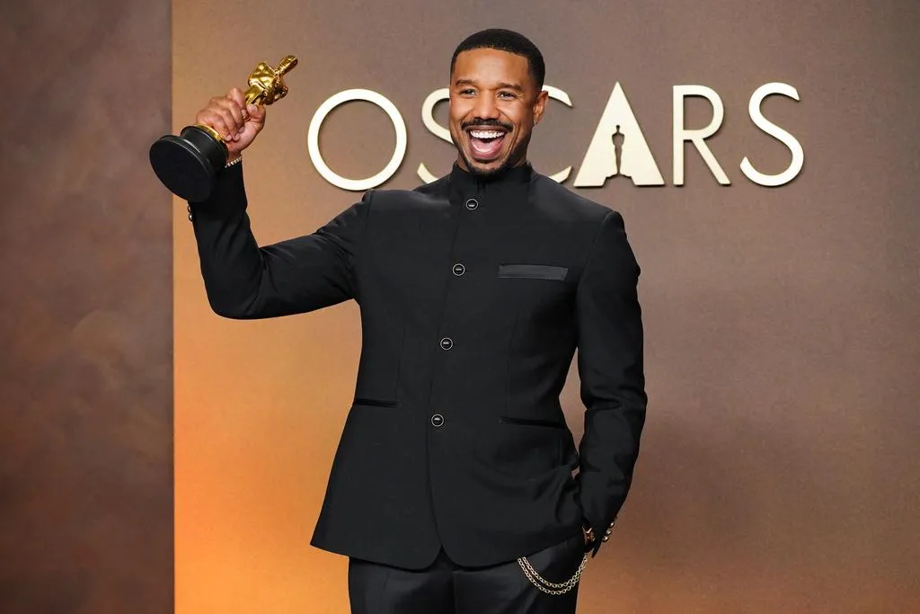 麥可B喬丹（Michael B. Jordan）獲頒第98屆奧斯卡影帝。（圖／美聯社）