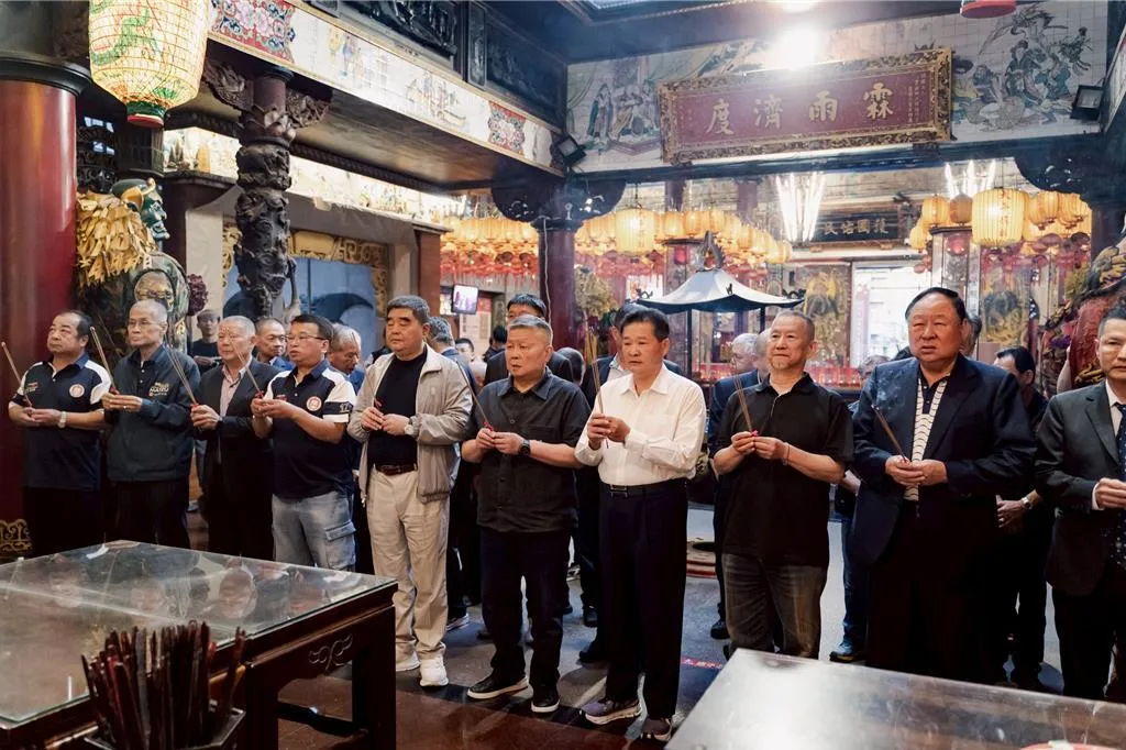 西螺福興宮日前邀大甲媽祖遶境的友宮聯誼。（圖／福興宮）