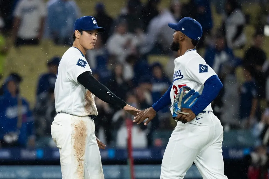 大谷翔平雨中奪勝。（圖／美聯社）