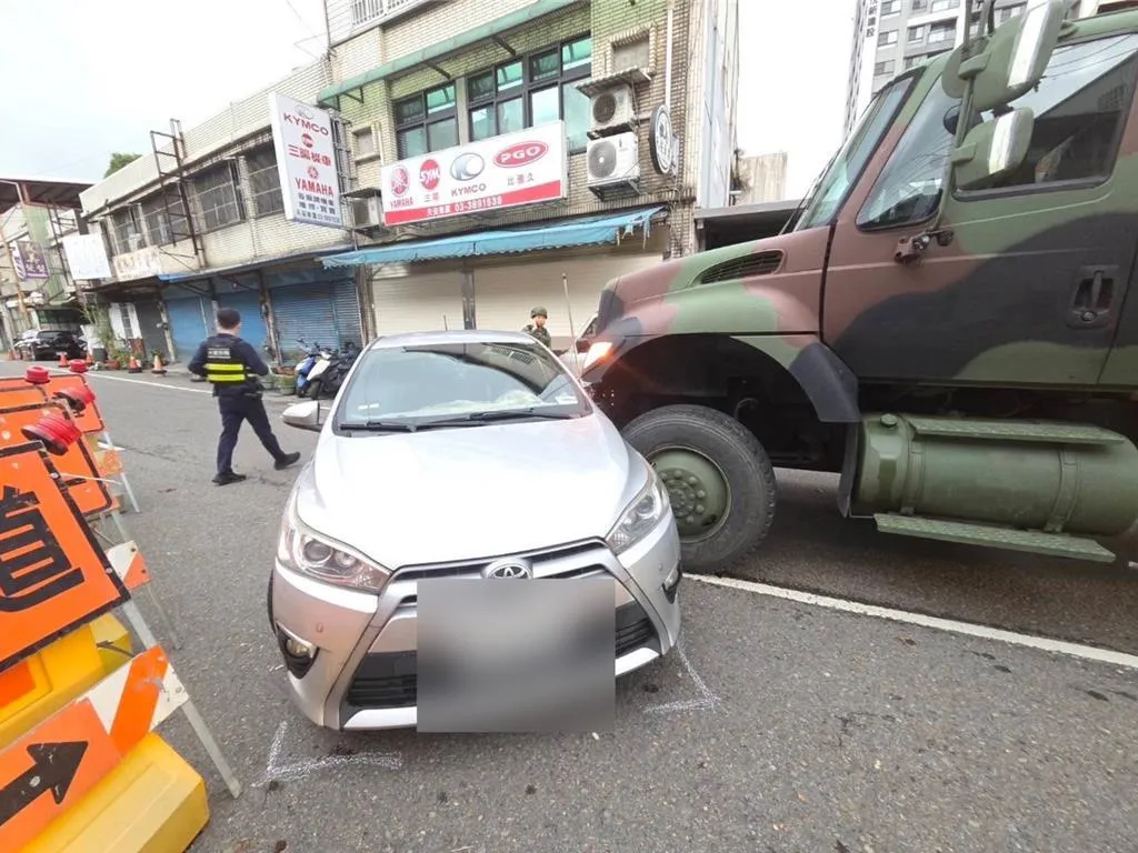 車禍現場。(圖/翻攝畫面)