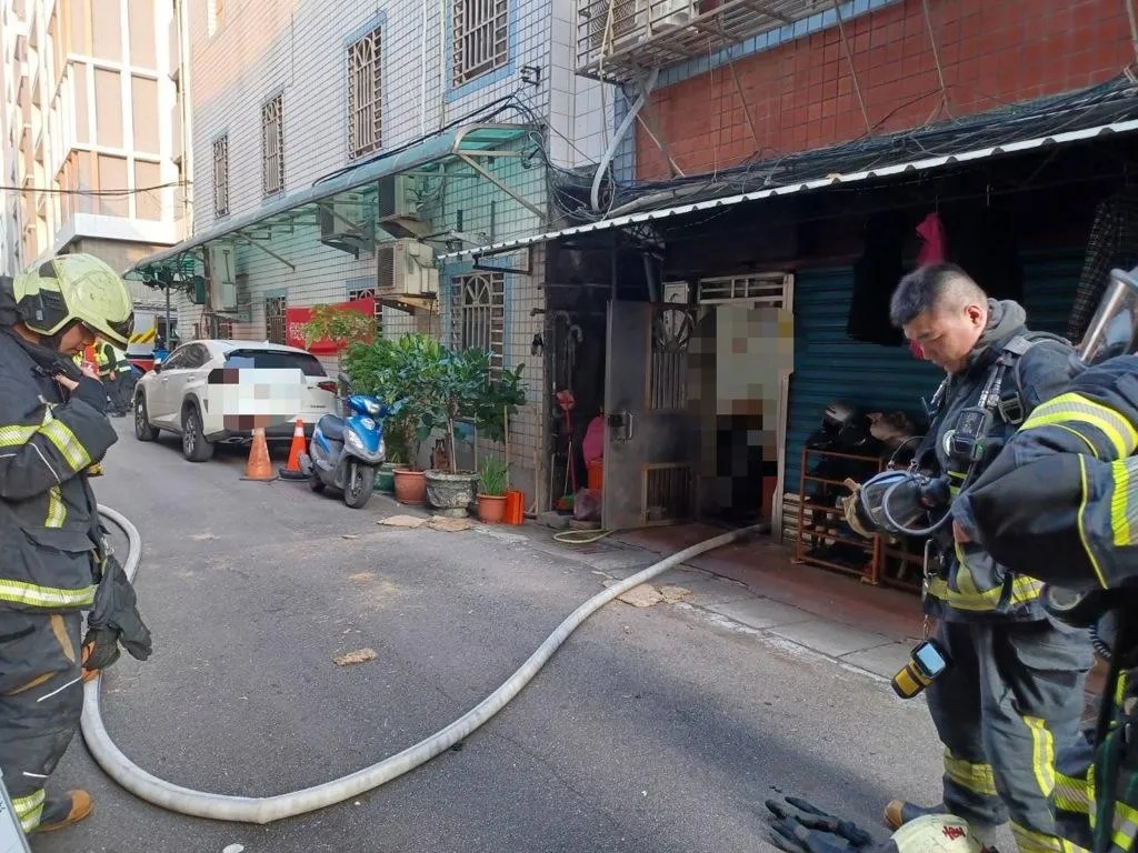 氣爆現場。（圖／翻攝畫面）