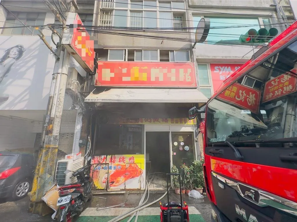 火災現場。（圖／桃園市消防局提供）