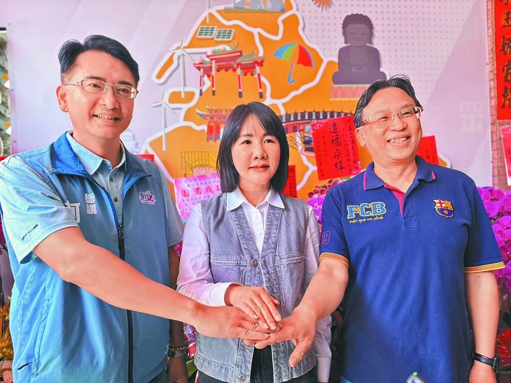 爭取國民黨提名參選彰化縣長的柯呈枋（左起）、謝衣鳯和魏平政26日首度同台。（圖/資料照）