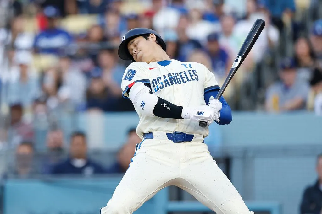 大聯盟官網點名大谷翔平的打擊低潮,成為道奇目前最大的隱憂。(圖/美聯社)