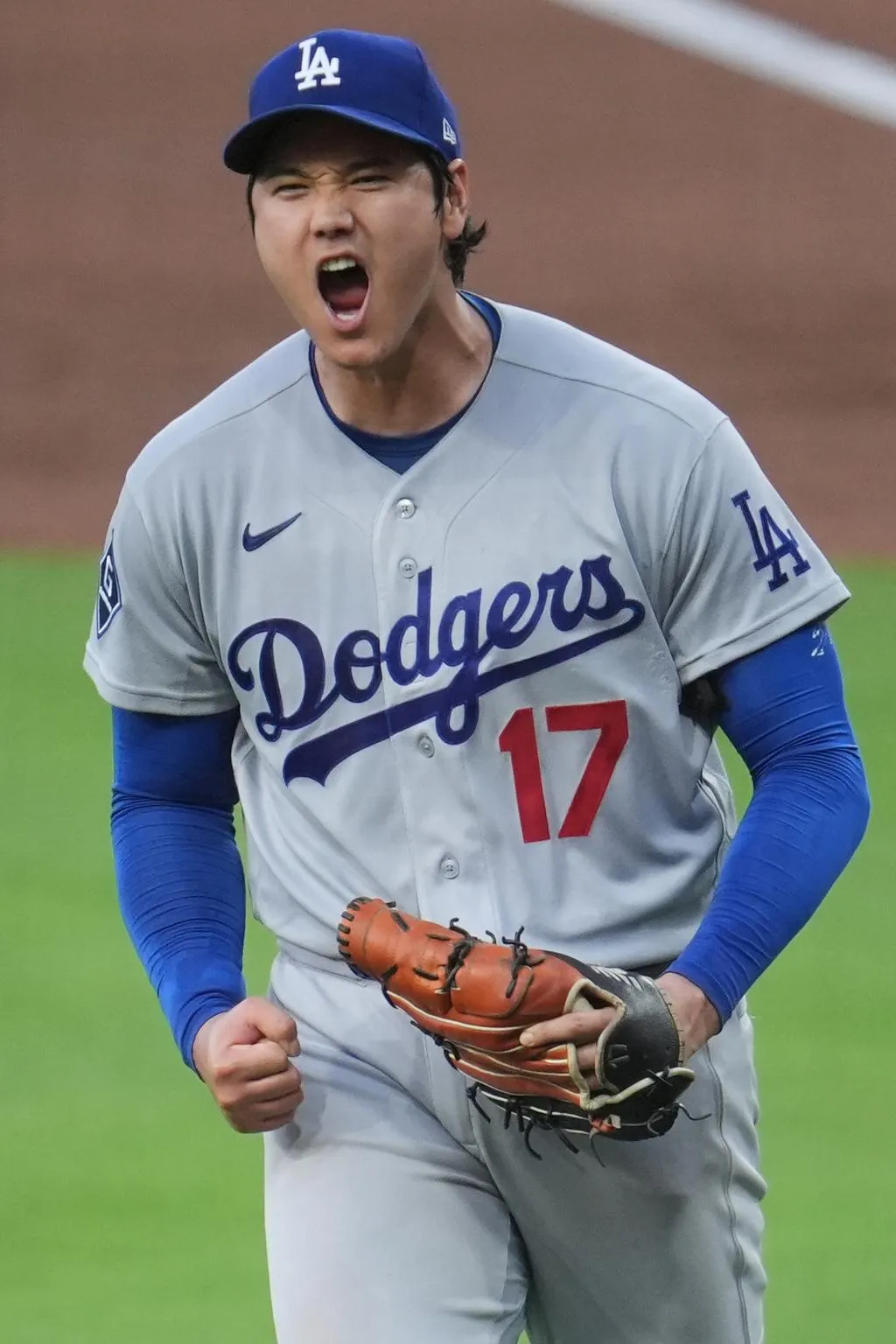 大谷翔平主投5局、僅被敲出3支安打。(圖/美聯社)