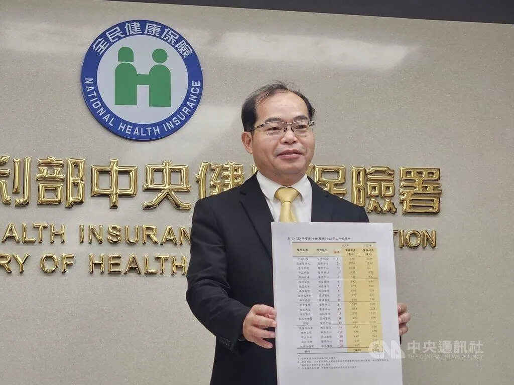健保署主祕劉林義（圖）15日公布113年醫院財報，醫療機構人事費用增加新台幣81億元，人事費用占率為45.6%。（圖／中央社）