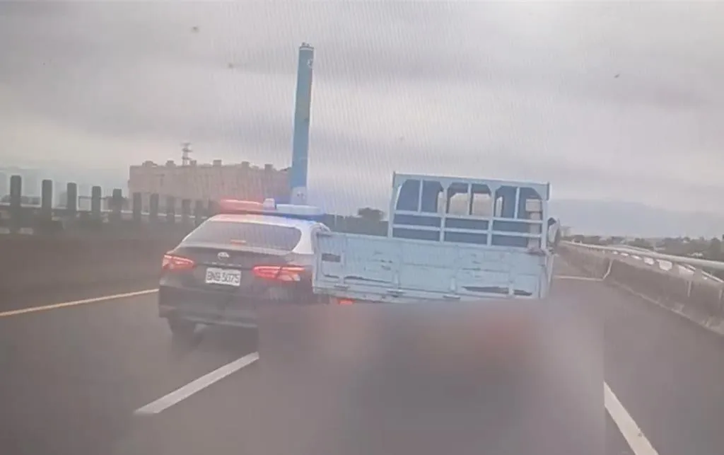 警匪追逐畫面。（圖／朴子分局提供）