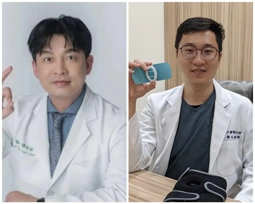 42歲牙醫張元瀚(右)與47歲皮膚科醫師陳世倫接連驟逝。(圖翻攝自All on 4專家-口腔外科張元瀚醫師臉書、「福來全方位診所-皮膚權威」臉書)