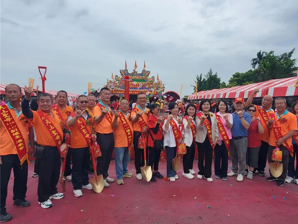張麗善8月9日參加雲林六房媽祖紅壇動土典禮。（圖，報系資料照／中時周麗蘭攝影）