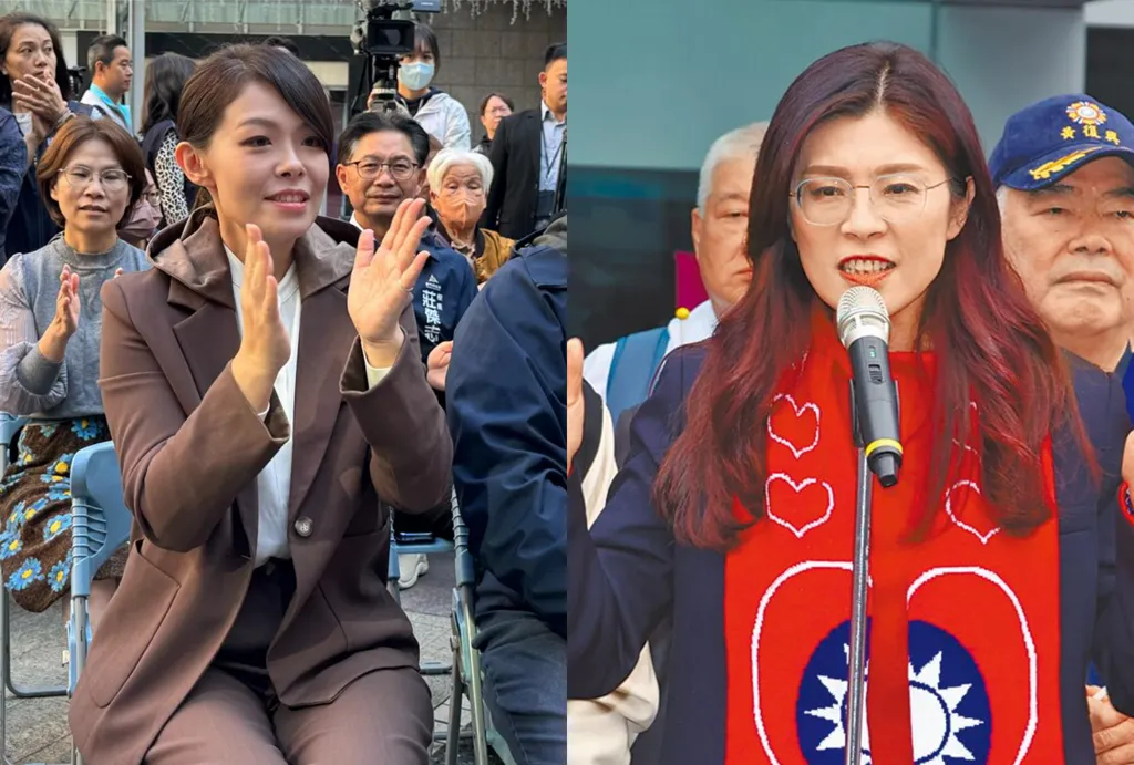 新竹市長高虹安(左)爭取連任,國民黨主席鄭麗文(右)將陪同登記參選。(合成圖/報系資料照)
