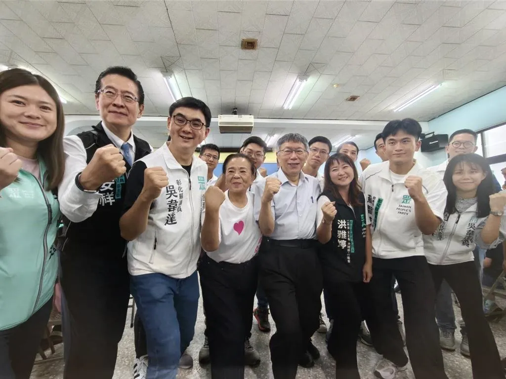 柯文哲南下彰化輔選。（報系資料照）