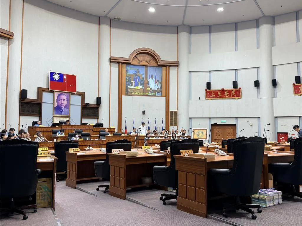 台東縣議會今日召開定期會。(圖/中時蔡旻妤攝)