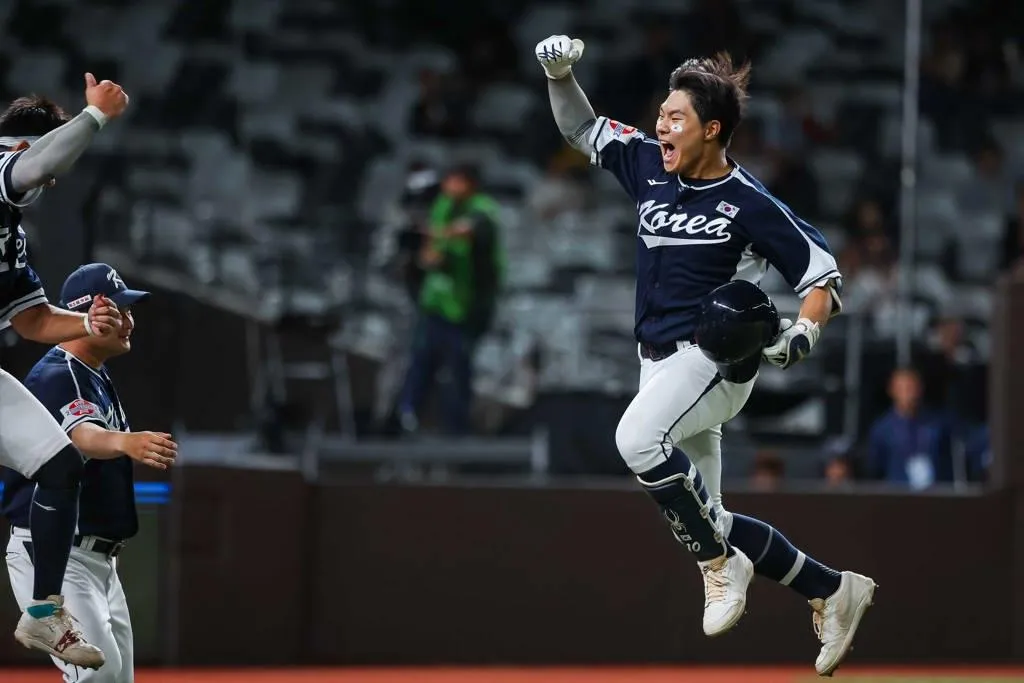 U18亞青賽，韓國隊李虎玟單場雙安含1轟。（圖／中華棒協提供）