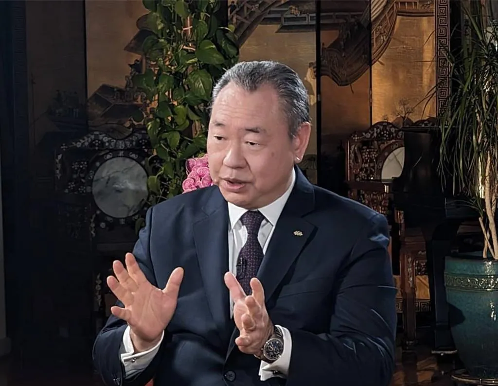 俞大㵢接受專訪。（示意圖/駐美代表處提供）