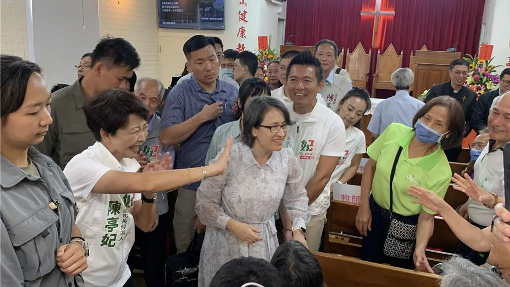 副總統蕭美琴3日回台南為陳亭妃輔選。(圖/中國時報,郭良傑攝)