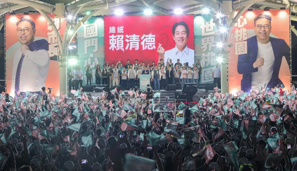 黃世杰北區競選總部成立大會18日晚間於桃園區朝陽公園舉行。（中時陳麒全攝）