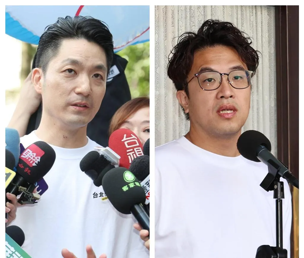 圖為台北市長蔣萬安(左)、民進黨台北市長參選人沈伯洋(右)。(合成照/資料照)