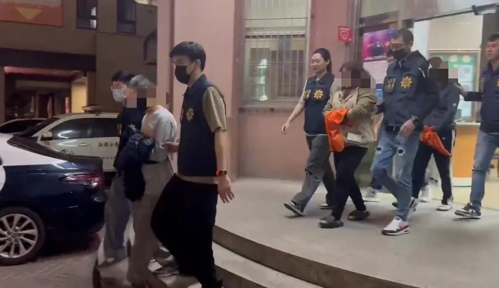 高雄警方將6名涉案人逮捕到案，案件移送地檢署偵辦。（圖／翻攝畫面）