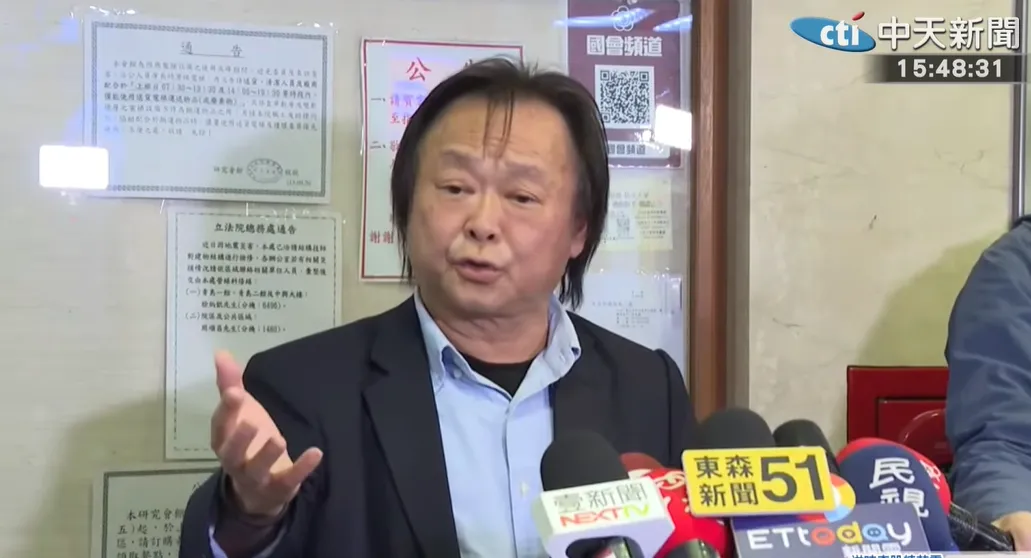 王世堅18日受訪。（圖／中天新聞）