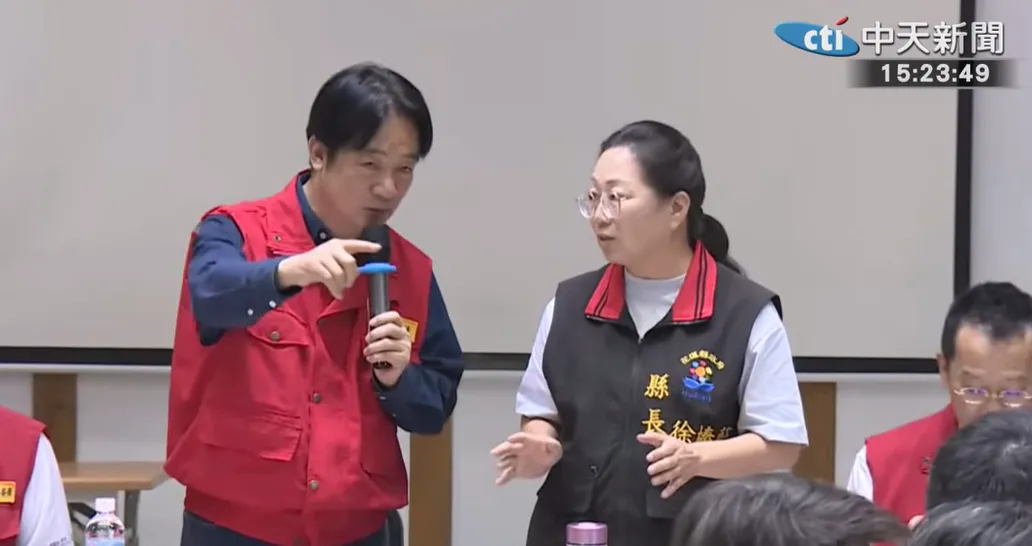 賴清德表示，中央會協助地方清理土石。（圖／中天新聞）