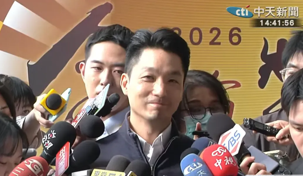 蔣萬安15日下午受訪。（圖／中天新聞）