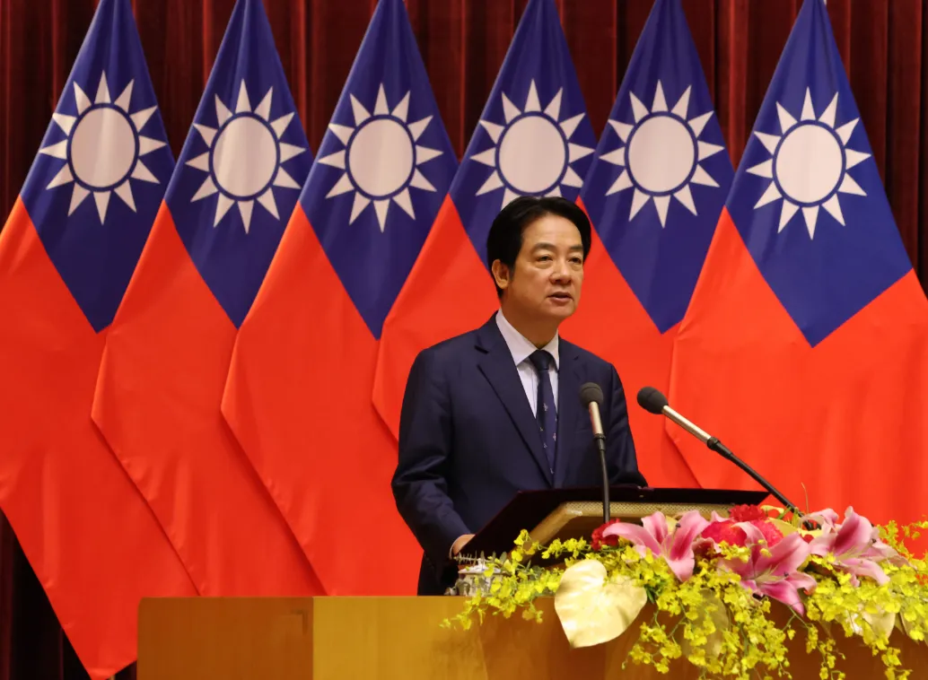 賴清德致詞。(圖/國安局)