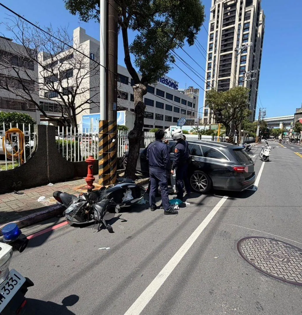 車禍現場。（圖／警方提供）