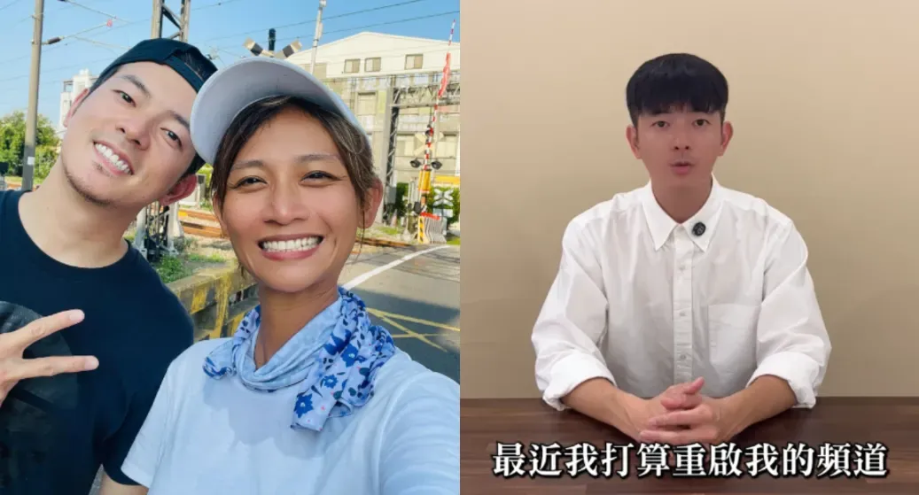 宥勝宣布復出引發抨擊,妻子慈惠發聲「我始終相信,愛,能超越一切」。(圖/翻攝自宥勝臉書、YouTube)