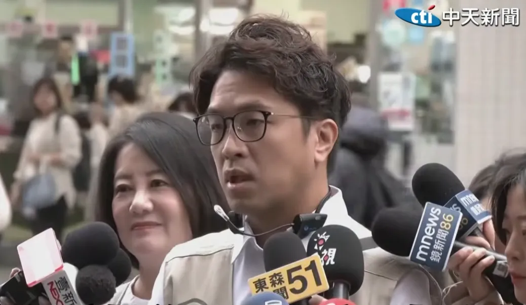 沈伯洋22日受訪。（圖／中天新聞）