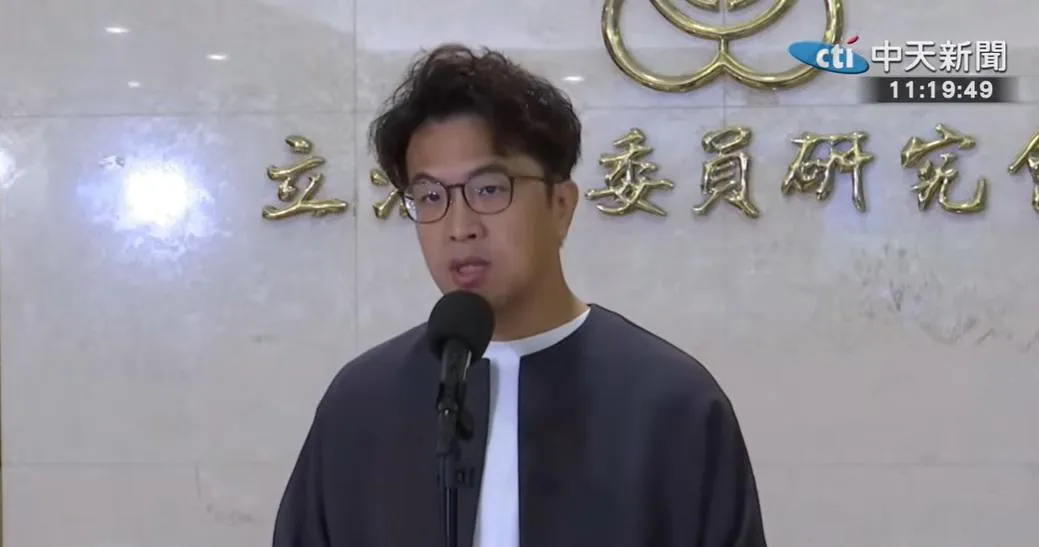 民進黨台北市長參選人沈伯洋。（圖／中天新聞）