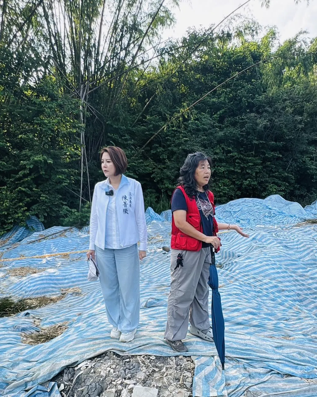 陳菁徽指出,馬頭山廢棄物傾倒事件,令人細思極恐。(圖/翻攝陳菁徽臉書)