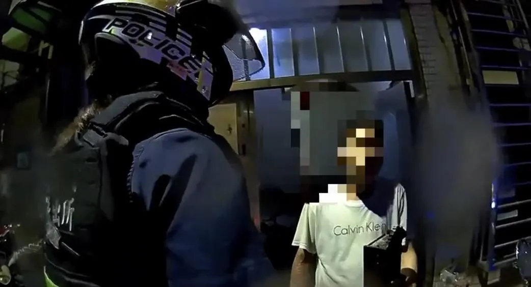 男子隨機亂噴辣椒水遭警方查獲。（圖／翻攝畫面）